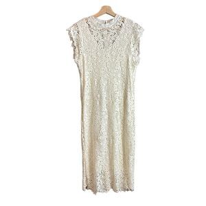 Anthropologie White Lace Dress